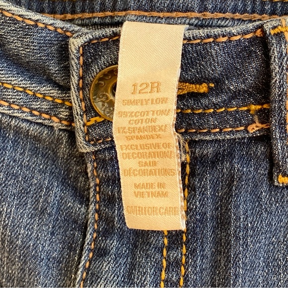 Justice Girls Dark Wash Straight‎ Jeans - Picture 5 of 6